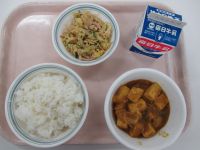 とうふのカレー煮　切り干しの中華サラダ