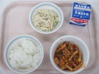 豚肉のケチャップ煮　大根のマヨサラダ