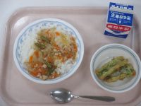 和風あんかけ丼　ちくわの磯辺揚げ