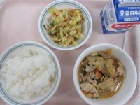 肉豆腐　梅おかか和え