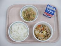 肉豆腐　梅おかか和え