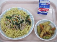 冷やし中華　青のりポテト
