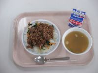 ビビンバ　中華スープ