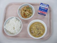 親子煮　ごま酢和え