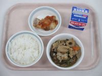 鶏の梅肉焼き　野菜の炊き合わせ