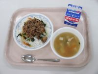 ビビンバ　中華スープ