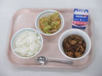 麻婆豆腐　切り干しの中華サラダ