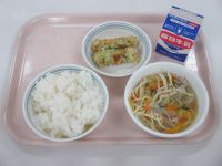 塩ちゃんこ汁　ちくわの磯辺揚げ