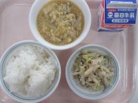 親子煮　ごぼうサラダ