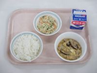 親子煮　ごま酢和え