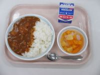 カレーライス　フルーツポンチ