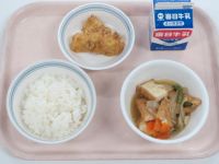 厚揚げの煮物・ちくわの磯辺揚げ