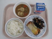 鮭のマヨネーズ焼き・ひじきの煮物・豚汁