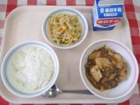 ごはん・牛乳・麻婆豆腐・切干大根の甘酢和え
