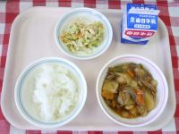 ごはん・牛乳・肉じゃが・和風マヨネーズあえ