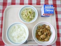 ごはん・牛乳・マーボー豆腐・切干大根のサラダ