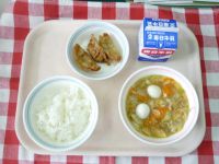 ごはん・牛乳・八宝菜・あげぎょうざ