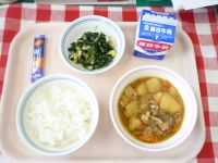 ごはん・牛乳・にくじゃが・ごまあえ・ふりかけ