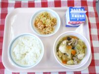 ごはん・牛乳・にくどうふ・うめごまあえ