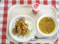 トリニータ丼・ジョア・」ジャーマンスープ