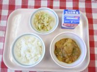 ごはん・牛乳・じゃがいものにもの・すのもの