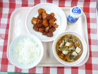 ごはん・ジョア・マグロのケチャップに・けんちんじる