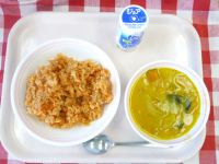 チキンライス・ジョア・かぼちゃのポタージュ