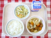 ごはん・牛乳・だいこんのにもの・ごぼうサラダ