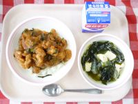 トリニータどん・牛乳・とうふのスープ