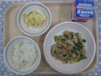 ご飯、チャプチェ、ポテトサラダ