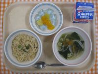 ☆★たなばたこんだて★☆そぼろごはん、たなばたそうめん汁、きらきらゼリー
