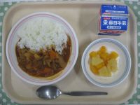 ハヤシライス、フルーツポンチ