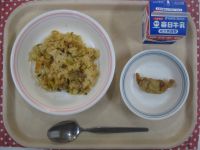 キムチチャーハン、あげぎょうざ