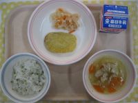 菜めし、さつまいものてんぷら、紅白なます、雑煮