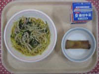 冷やし中華、春巻き