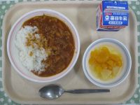 ハヤシライス、フルーツポンチ